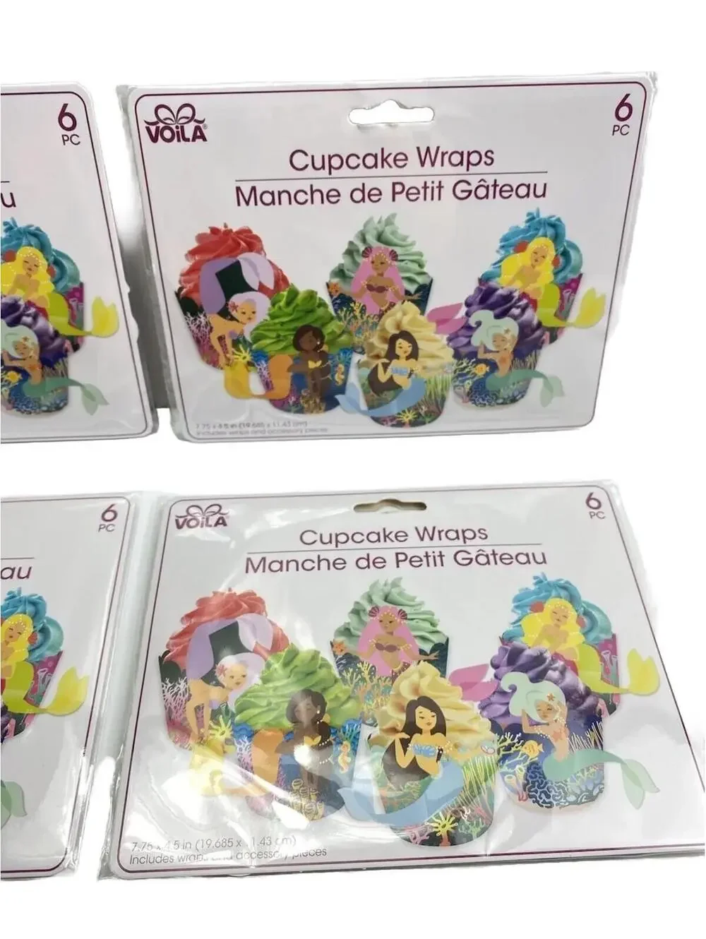 Mermaid Cupcake Wrappers 24pcs Party Baking Decorations, Themed Supplies, New